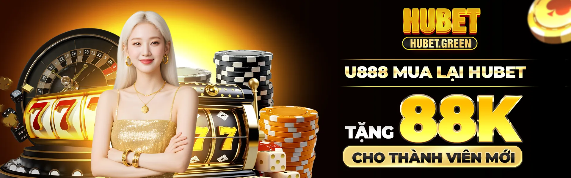 Banner trang chủ Hubet green