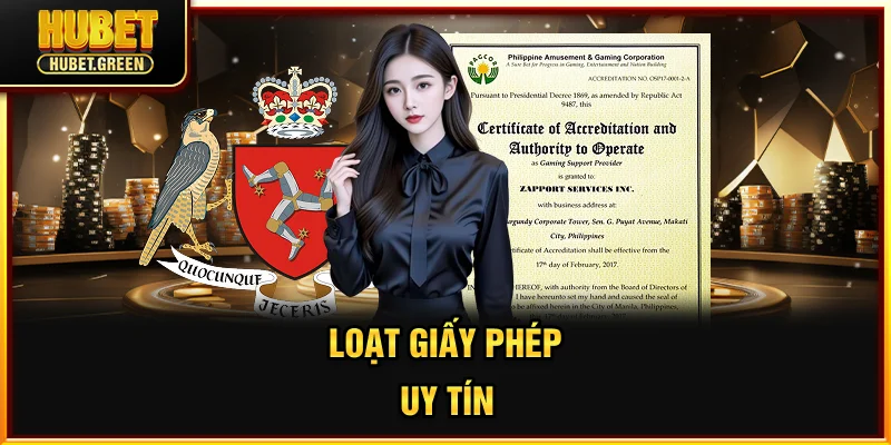 Loạt giấy phép uy tín